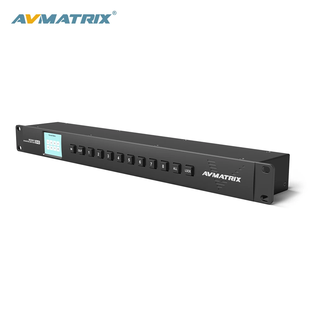 

AVMATRIX 1RU 8x8 3G-SDI video matrix switcher