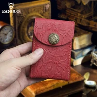 handmade key wallet luxury genuine leather housekeep keys holder credit card slot coin purse small mini mens wallet