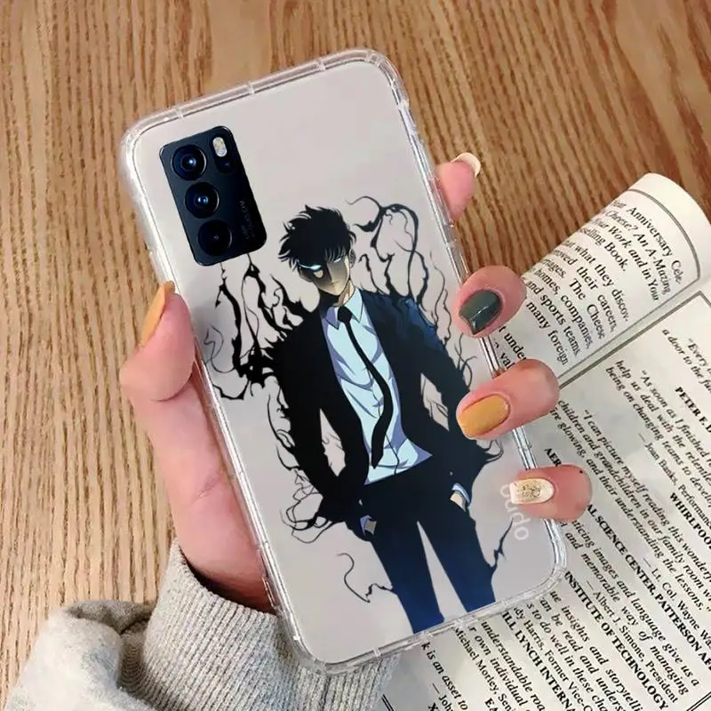 

Solo Leveling Sung Jin Phone Case Transparent For OPPO A 3 5 33 7 8 52 9 11 32 53S F 9 11 Realme X T 7 50 7 PRO