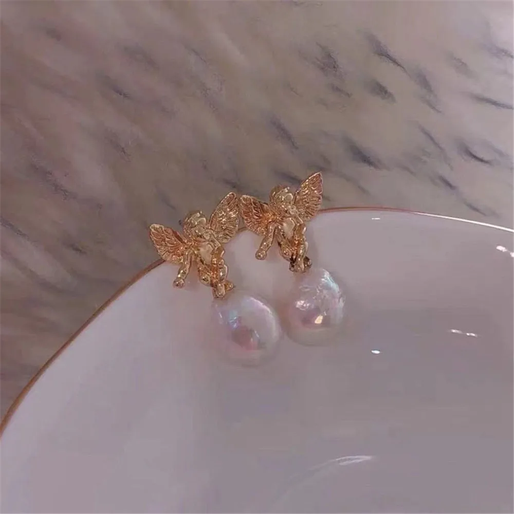 

925 Sterling Silver Plating Earrings Pearl Earrings Accessories Findings Earrings Jewelry Parts Fittings Mountings DIY Girl Gift