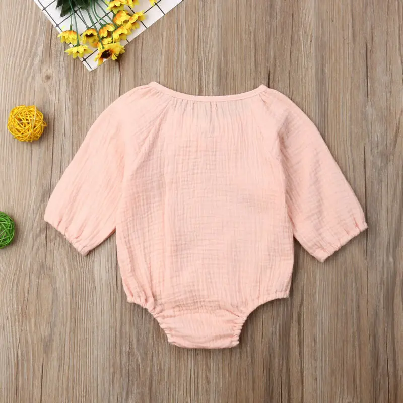 Комбинезон с бантом для новорожденных девочек от 0 до 24 месяцев винтажный