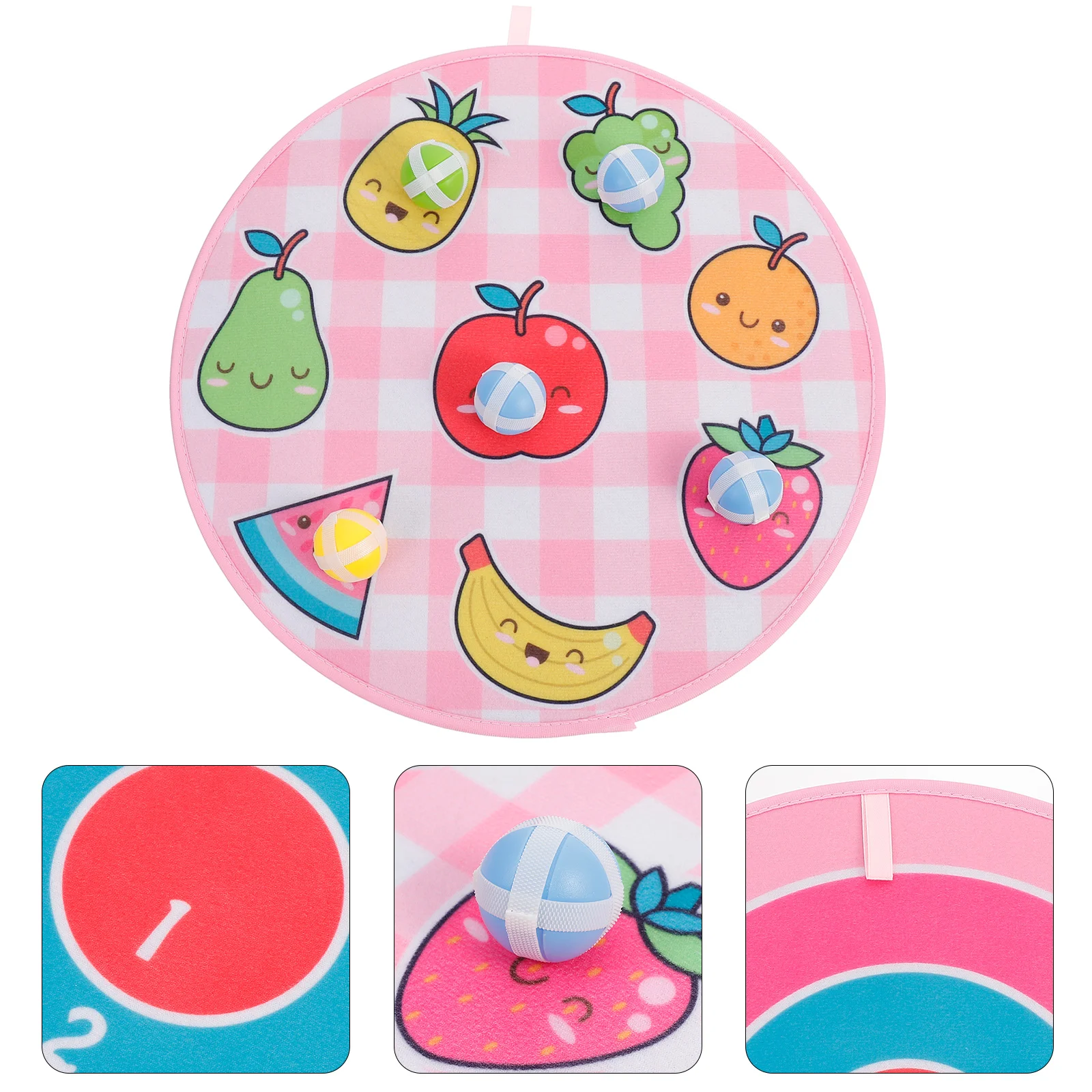 

1 Set Fruit Pattern Dart Board Set Child Wall Hanging Target Game