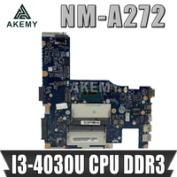 fast shippingnew aclu3 aclu4 uma nm a362 nm a272 motherboard for lenovo g40 70 z40 70 mainboard processor i3 4030u