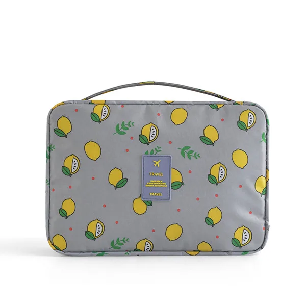 S-Grey Lemon Многофункциональная сумка для мытья на крючке, женские косметички для путешествий, Несессер для макияжа, косметичка - Цвет: S-Grey Lemon