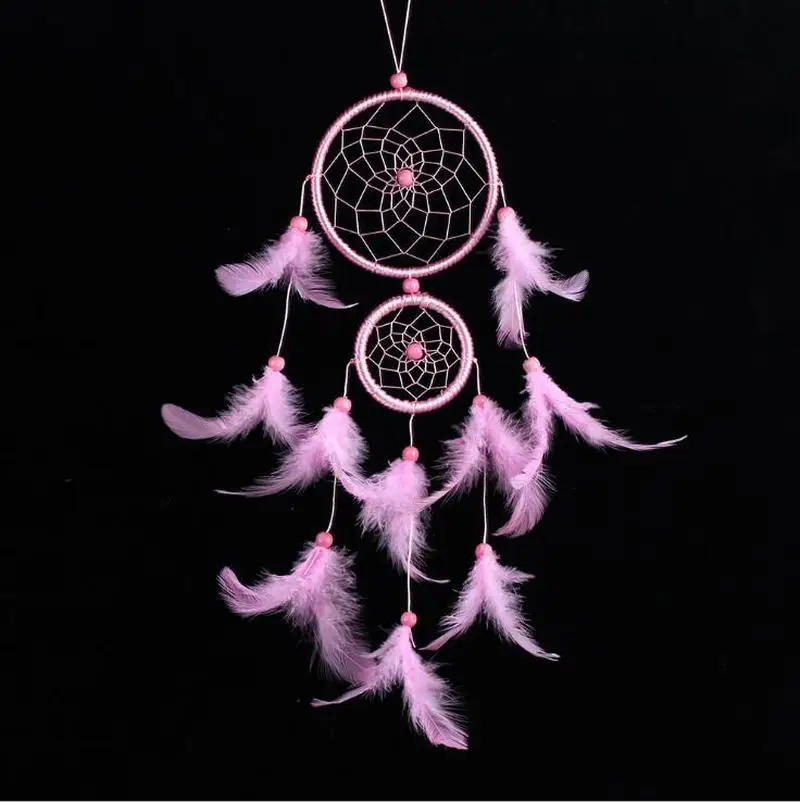 

Dream Catcher Room Decor Feather Weaving Catching Up The Dream Angle Dreamcatcher Wind Chimes Indian Style Religious Mascot