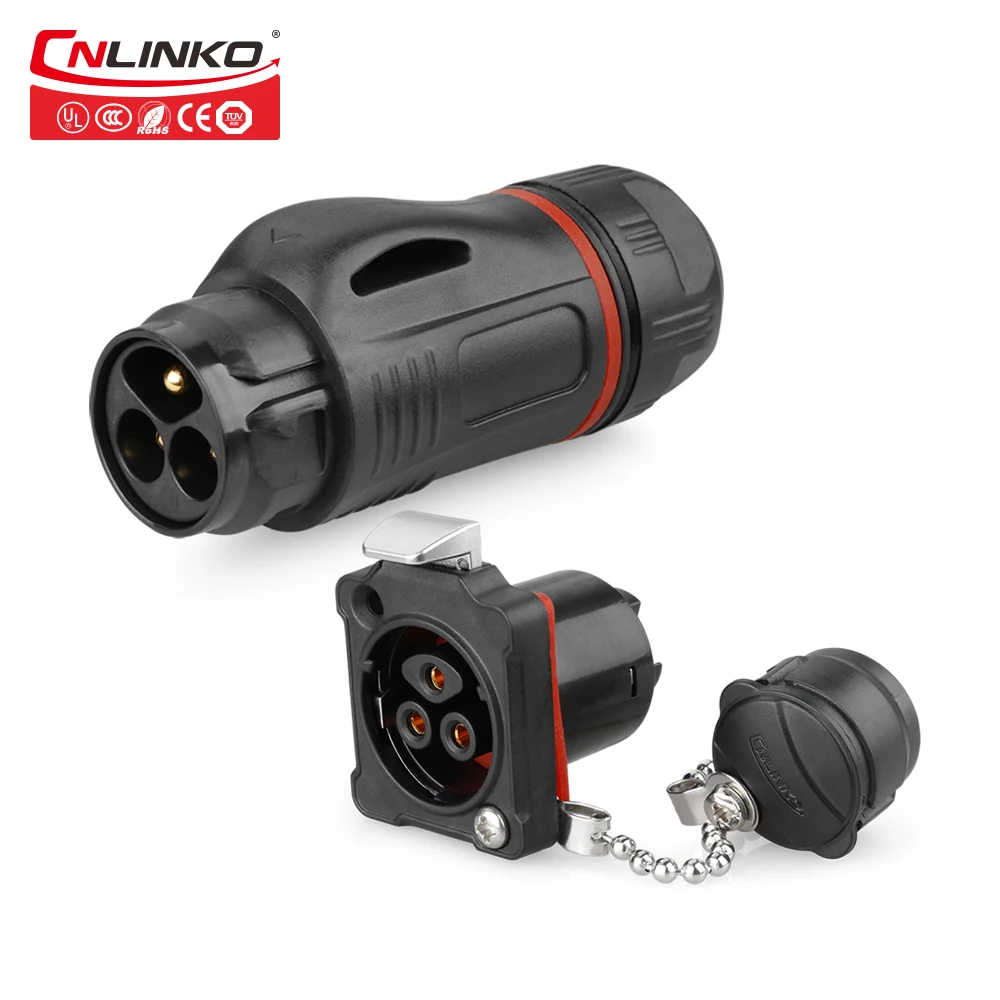 Новинка Linko 3-контактный круглый проводной разъем водонепроницаемый IP67 M24 кабель