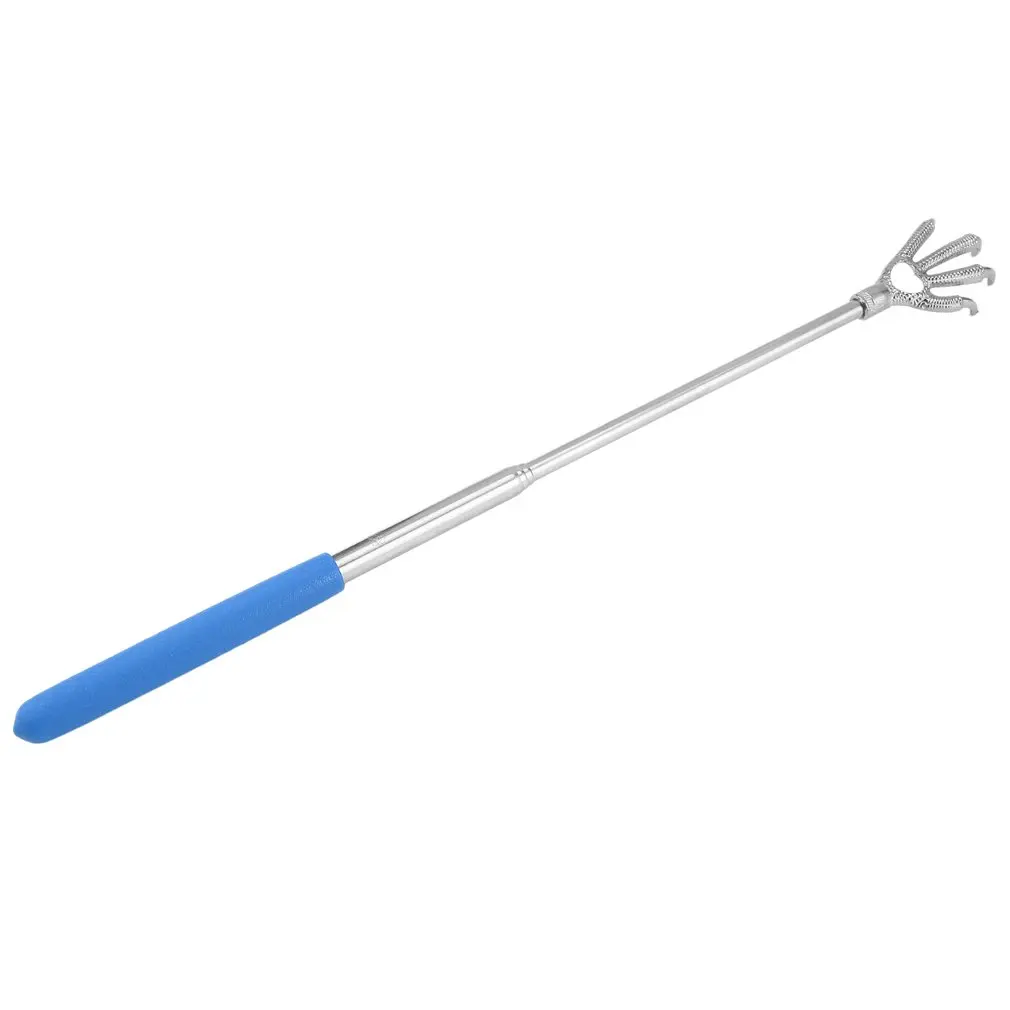 Compact Telescopic Claw Stainless Steel Massager Back Scratcher Adjustable Scratching Massage Hand Protective Stinger | Безопасность и