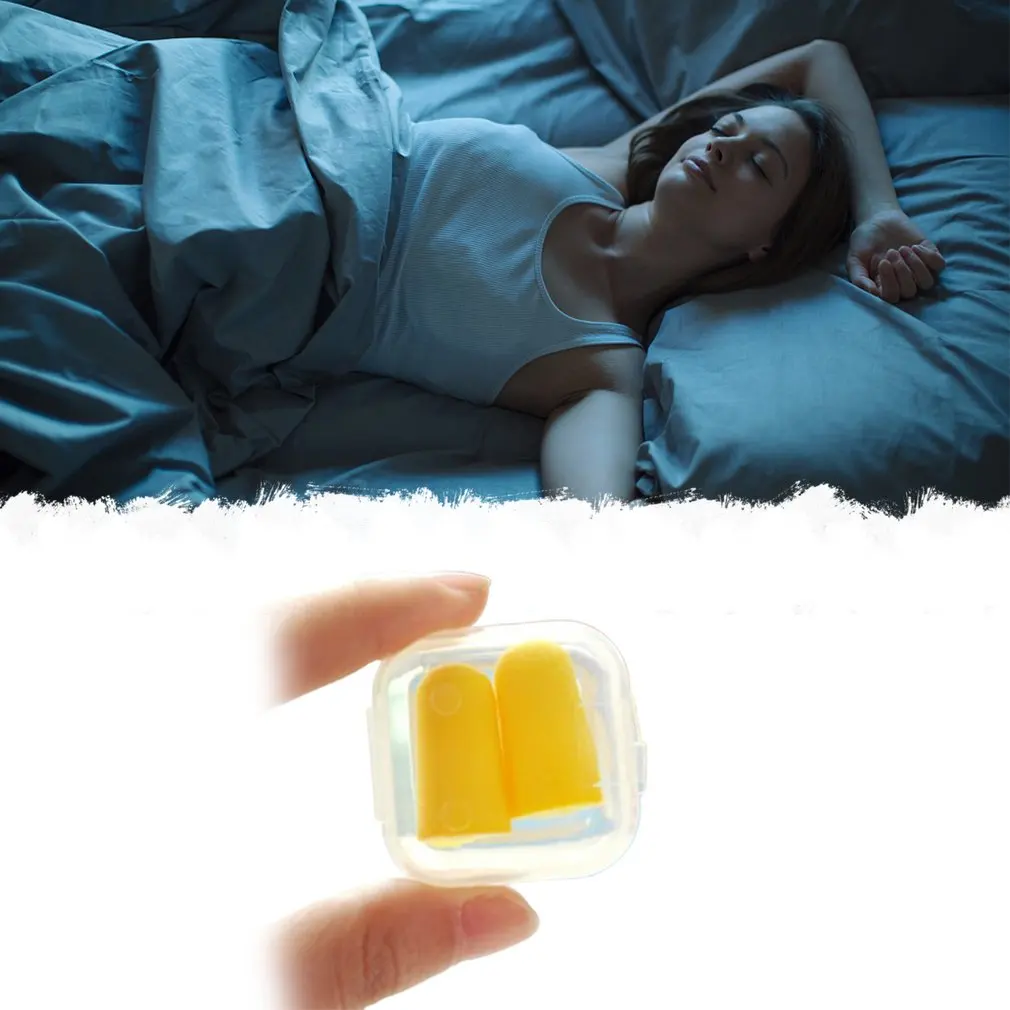 

1Pair Anti-noise Sponge Soundproof Earplugs Durable Practical And Environmentally Friendly Anti-noise Earplugs Sleep