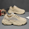 Moda Krasovki mężczyźni obuwie gorące oddychające sneakersy Zapatos Hombre człowiek sportowe buty Chaussures Hommes obuwie upuszczając
