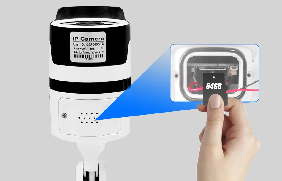 WakeView 1080P 2.0MP IP Wi-Fi беспроводная цилиндрическая камера для помещений и улицы, водонепроницаемая HD камера ночного видения IR Cut TF CardMemory для домашней безопасности
