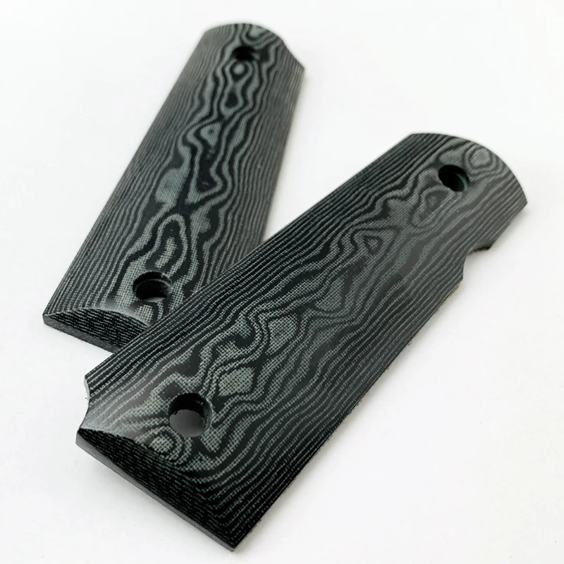 2 шт. тактика пистолет 1911 захваты Дамасская Микарта ручки пользовательские CNC