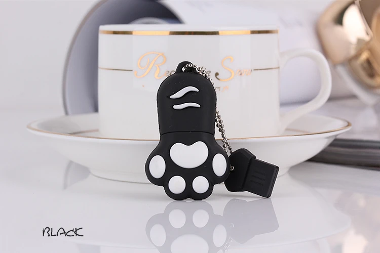 Милый USB флеш-накопитель с когтями из мультфильмов, 4 ГБ, 8 ГБ, USB 2,0, 16 ГБ, флеш-накопитель, 32 ГБ, USB флеш-накопитель, 64 ГБ, 128 ГБ, с брелоком