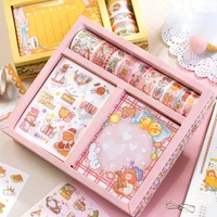 50pcsset fruity fairy cartoon washi sticker tape gift box hand painted fresh srapbooking diary ablum decorative stickers