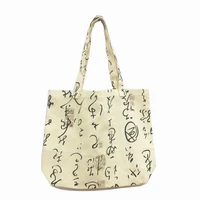 no htj 02 canvas bag with chinese calligraphy for women shopping bag single shoulder bag