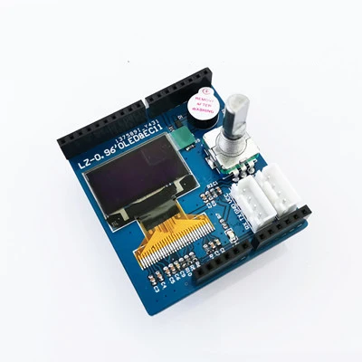 Multi-function expansion module 0.96 inch OLED+rotary encoder+ buzzer Straight into the standard board, reinforcement board