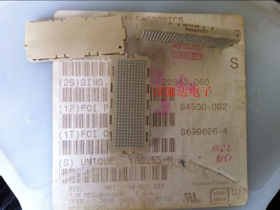 2 шт./лот 84500-002 1 27 мм 5-контактный разъем BGA плата-плата FCI berg 300 Новый и оригинальный