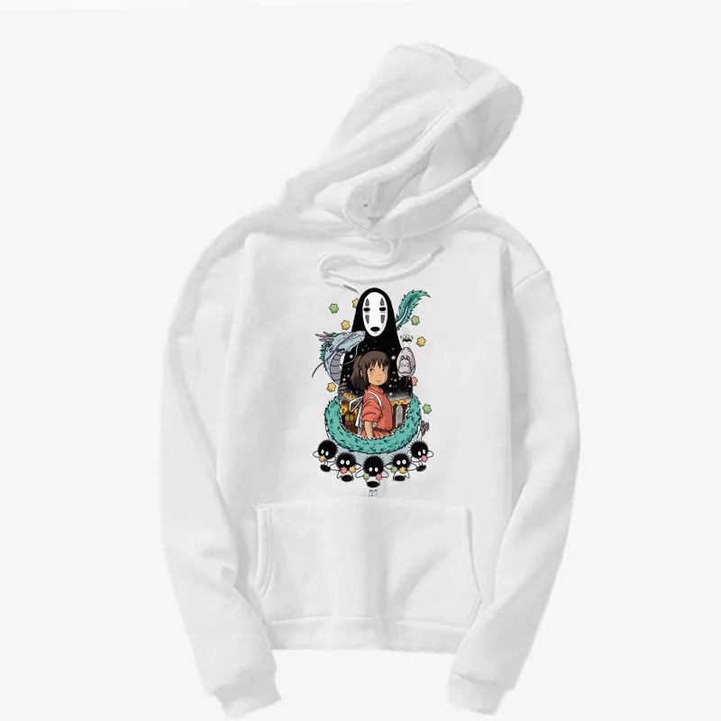 

Print Cartoon couple Hip Hop Harajuku Hoodie Fleece Sweatshirt leisure Hoodie Casual Pullover Unisex