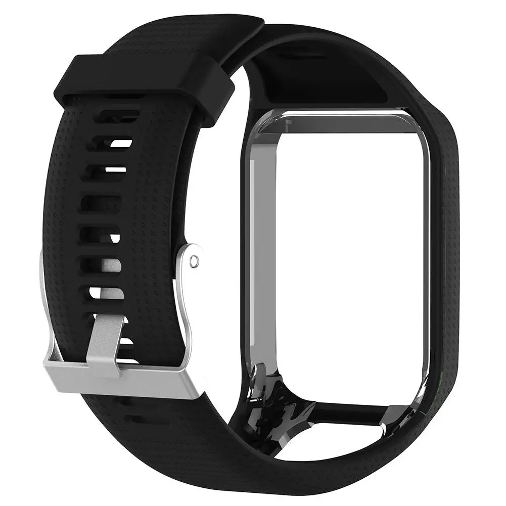 universal silicone replacement watchband strap for tomtom 2 3 seriesrunner 2 3 wearable devices smart accessories free global shipping