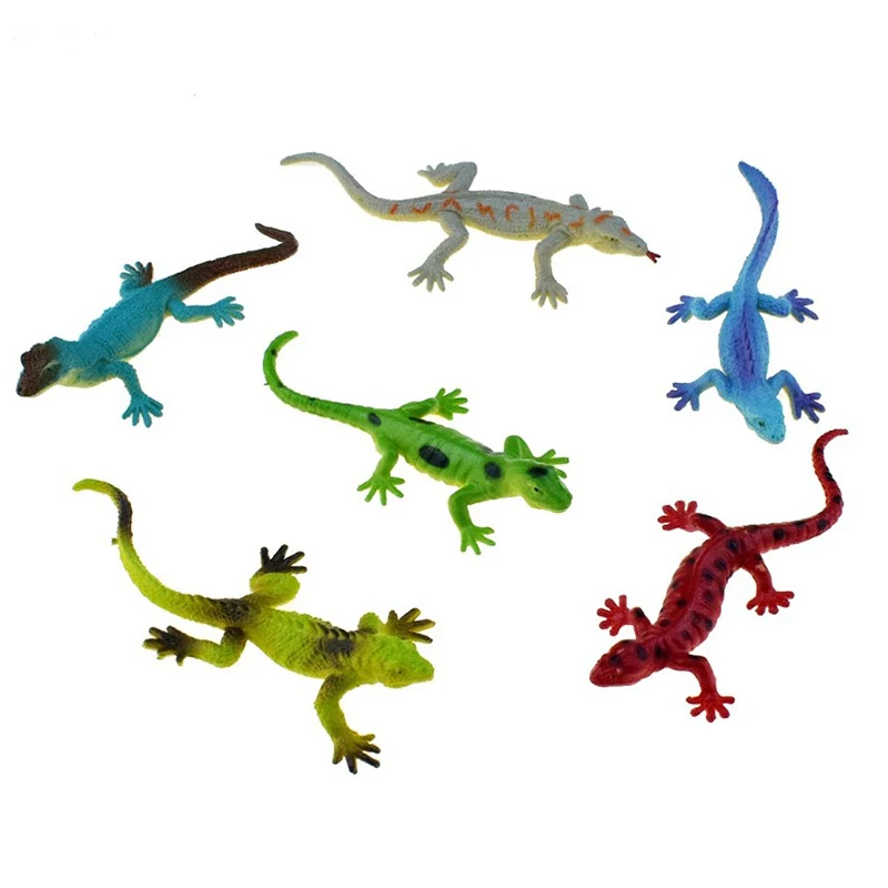 

6*Simulation Amphibian Animals Model Toy Sets Lizard chameleon Educational Toy Home Decor Gift
