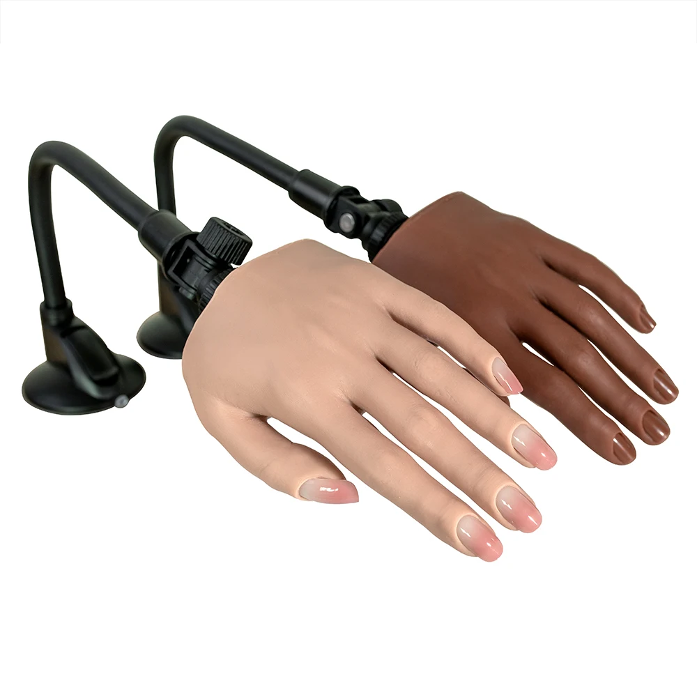 рука манекен все для маникюра типсы дизайн ногтей маникюр силиконовая в