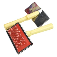 pet grooming comb wooden handle needle brush dog beauty comb hair brush dog