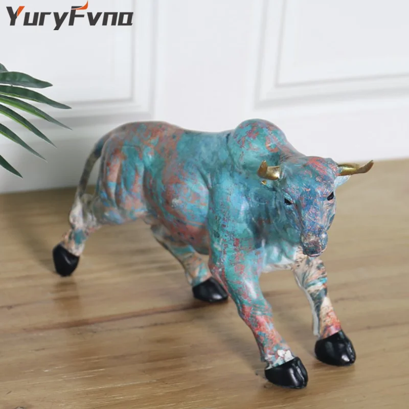 Нордическая масляная живопись YuryFvna смола животное скульптура лось лошадь