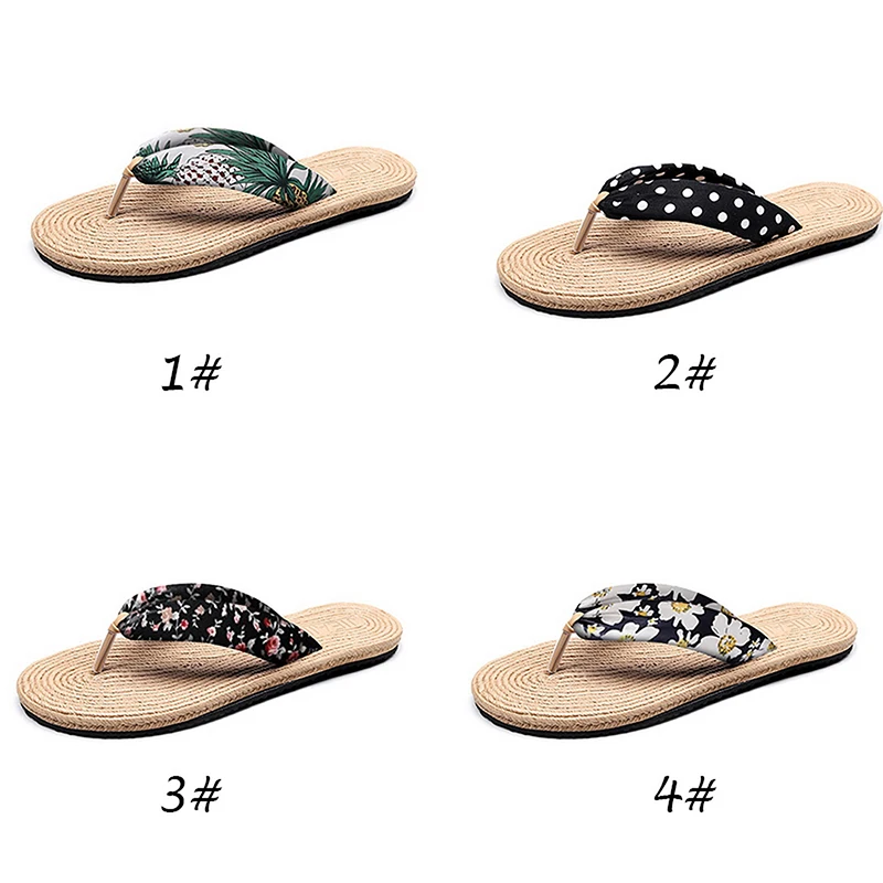 

Women Slippers Outdoor Women's Bench Shoes Casual Female Slides Flip Flop Women Sandals Summer Chausson Femme Flat Woven Shoes