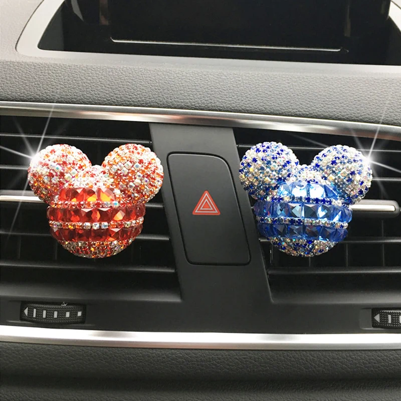 

New Car perfume Diamond Air conditioner Outlet clip decoration Car Air Freshener Car Styling Lady Perfumes Car AccessoriesGifts