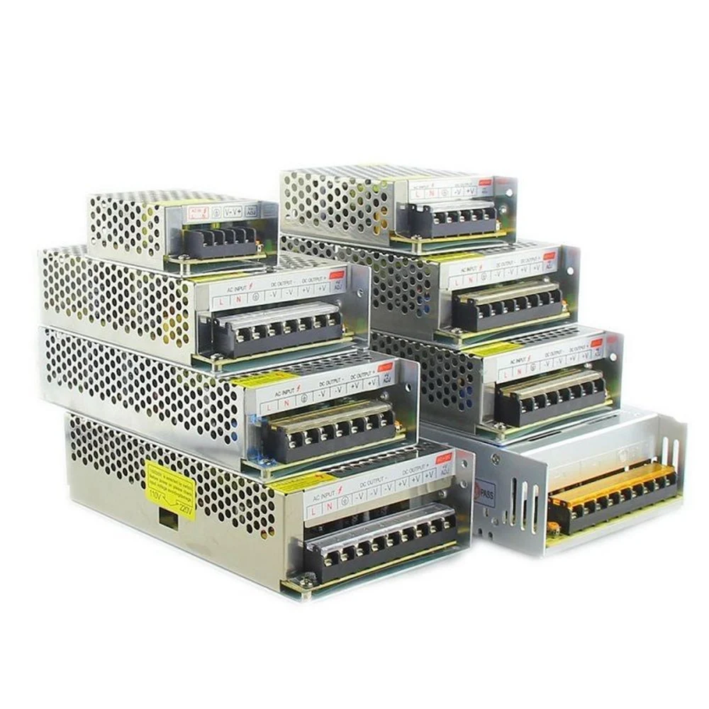 led Driver AC100-240V to DC 12V 1A 2A 3A 5A 10A 15A 20A 30A 40A 50APower Adapter for 5050 3528LED Strip light Supply Transformer | Лампы и