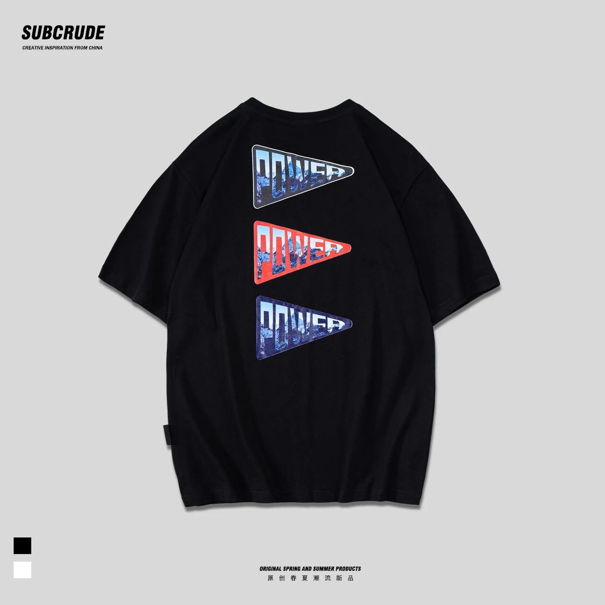 

Leader Tshirt Triangle Power Letter Print Pattern Couple Casual Sports Cotton Top Hip Hop Short Sleeve Tee