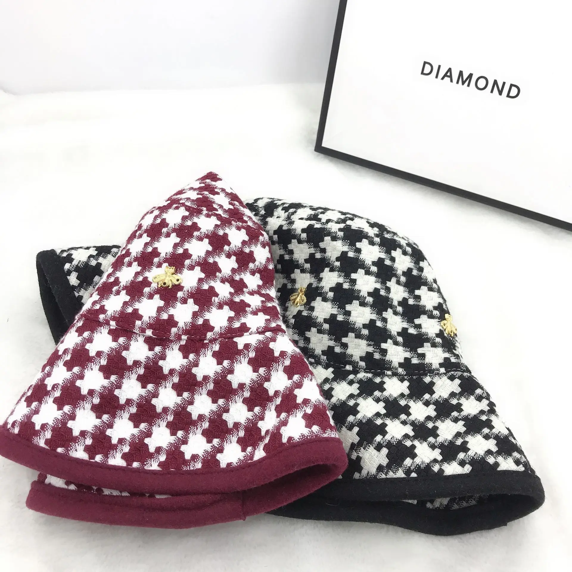 2020 бренд Bee модная Рыбацкая шляпа весна осень зима решетчатые шляпы женские