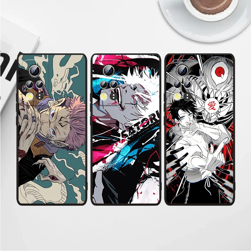 Jujutsu Kaisen Satoru Gojo anime For Honor Play 3E 5 5G 5T 8S 8C 8X 8A 8 7S 7A 7C MAX Prime Pro 2019 2020 Black Phone Case Capa