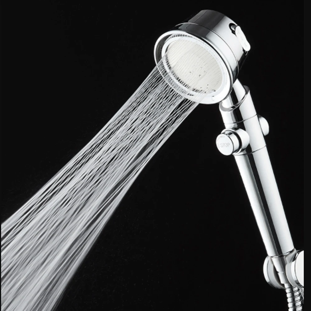 adjustable new design high pressure shower head magic waterline rainfall water saving pp filter with universal fitting bathroom free global shipping