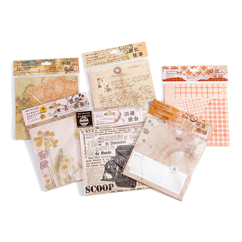 30шт./пакет старая бумага для новостей клетчатая дневник нежелательной еды