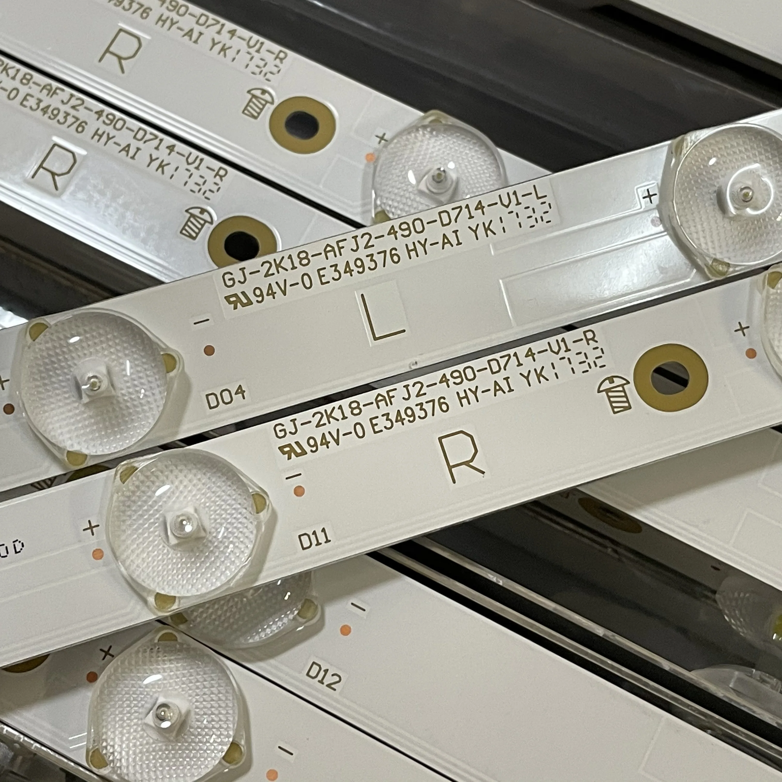 

LED Backlight strip 14lamp GJ-2K18-AFJ2-490-D714-V1-L GJ-2K18-AFJ2-490-D714-V1-R For 49PUS7002/62 49PUS7002/62 TPT490U2-EQYSHM.G