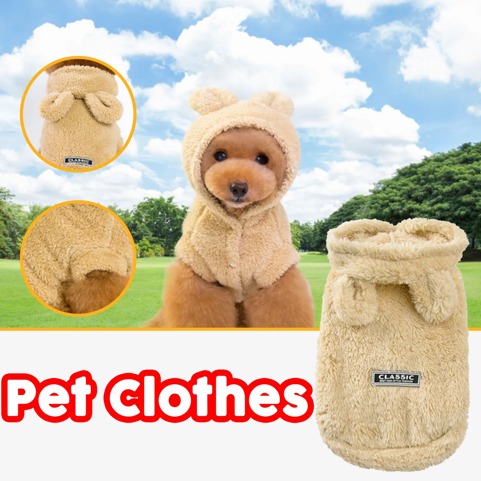 1 шт. одежда для домашних животных плюшевый кролик Горячая Мода Одежда собак