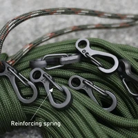 10pcs mini sf spring hanging buckle backpack clasps climbing carabiners keychain camping tactical survival gear outdoor
