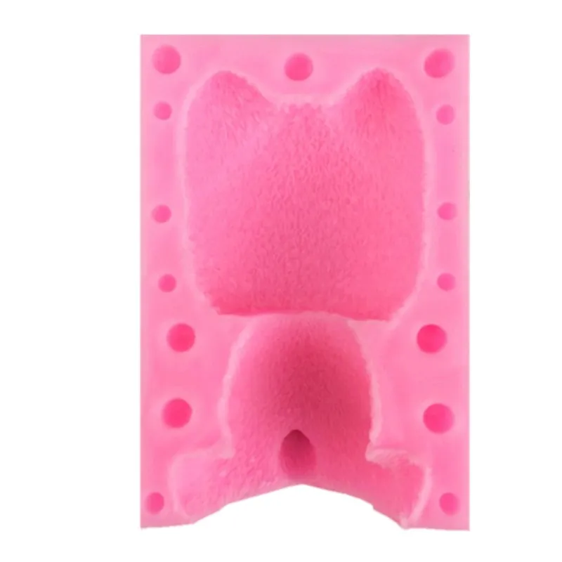 3D в форме милой собаки силиконовая форма для свеч фуда технология шоколада