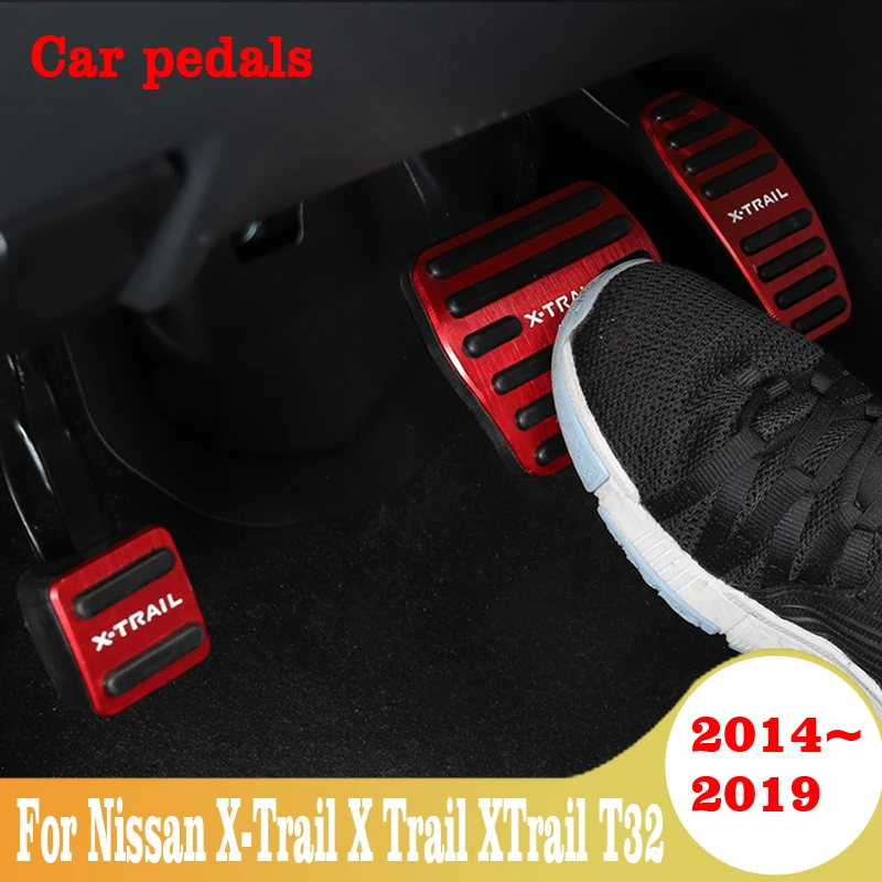 

Car Accelerator Gas Brake Pedal Clucth Pedal Cover AT For Nissan X-Trail X Trail T32 2014-2017 2018 2019 Accessories Interior