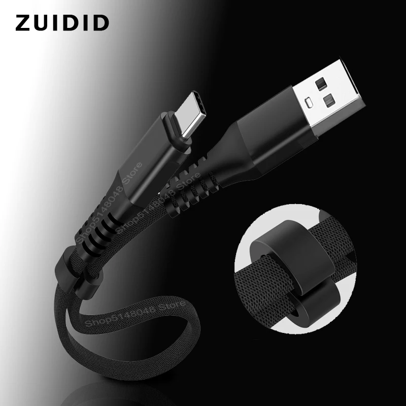 

30CM Portable Micro USB Cable Smart Phone Quick Charge Data Cord Data Sync Charger Wire For iPhone 13 12 11 Huawei P40 Xiaomi 11