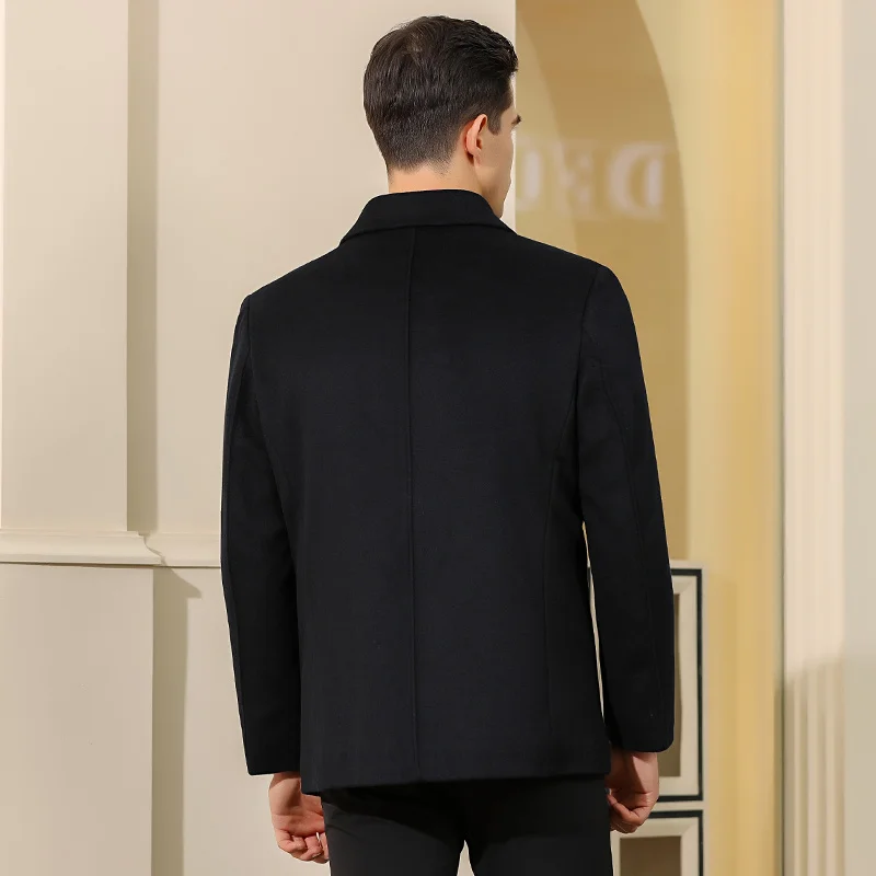 Зимняя короткая мужская куртка без однотонная бейсболка Повседневная