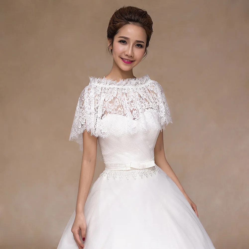 Женский кружевной пиджак-болеро Свадебный жакет цвета белой слоновой кости 2020 |