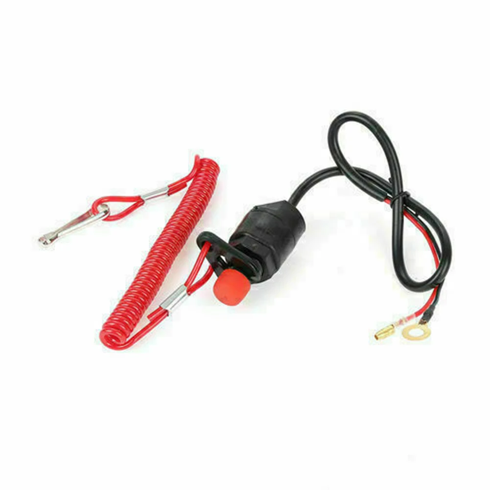 

Boat Outboard Engine Motor Kill Stop Switch Button 160cm Safety Tether Cord Lanyard Motorcycle Switches Motorcycle Accessories
