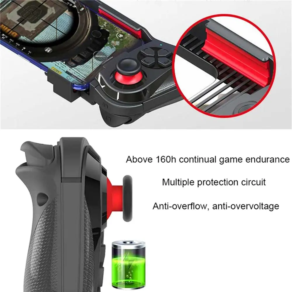 For MOCUTE-059 One-Handed Wireless Bluetooth Gamepad Android IOS Phone PUBG Game Pad Rechargeable Handle | Электроника