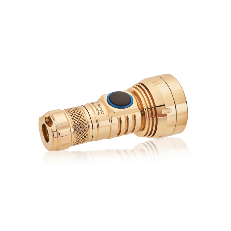 Латунный фонарик Lumintop GT NANO 10180/10440 с поддержкой аккумулятора и дальностью