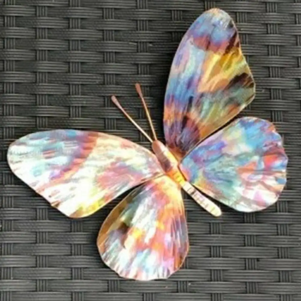 Красочные подвесные украшения в виде бабочки и стрекозы металлические статуи