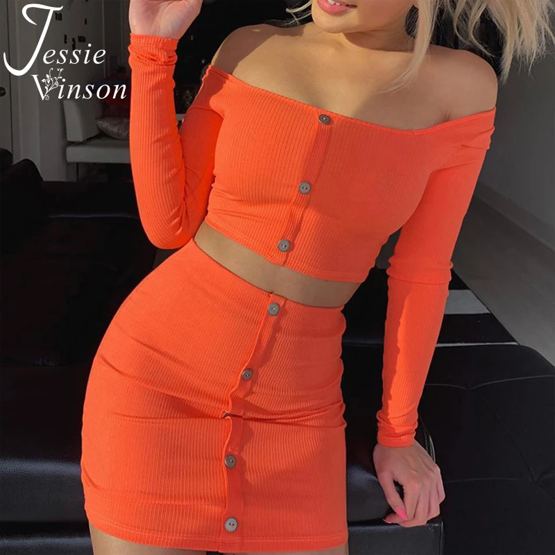 Женский трикотажный костюм Jessie Vinson комплект из двух предметов: укороченный Топ с