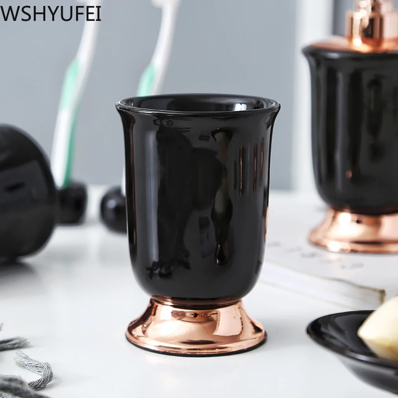 Роскошный керамический набор для ванной комнаты в скандинавском стиле модный