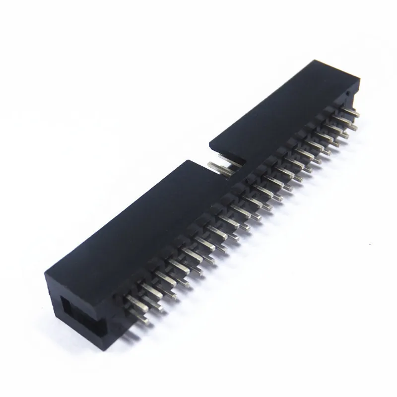 10 шт. Dip 6/10/20/26/34/40 PIN 2 54 мм Штекерный разъем прямое гнездо IDC BOX PCB двухрядный 10P/20P/40P
