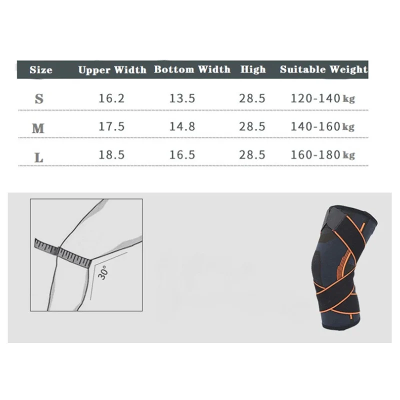 

1PC Fitness Running Cycling Bandage Elastic Sports Knee Support Braces Pad Sports protector gear Kneepad safety equipment